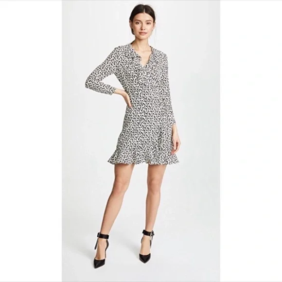 Veronica Beard Brisas Floral Wrap Silk Mini Dress Sz 6 - Picture 2 of 6